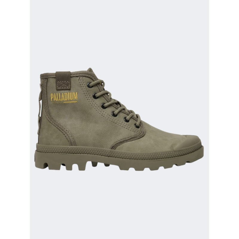 Palladium Pampa Hi Coated Men Lifestyle Shoes Dusky Green