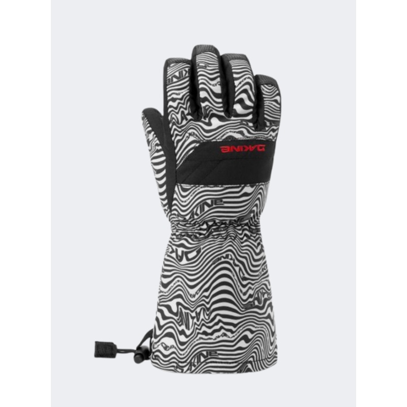 Dakine Yukon T2 Kids Skiing Gloves Waves/Black/White