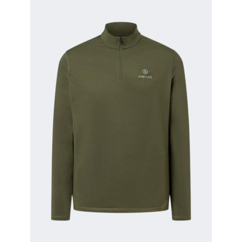 Fire and Ice Pascal Men Skiing Baselayer Olive Green