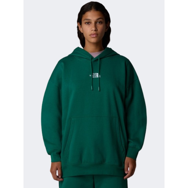 The North Face Essential Oversize Women Lifestyle Hoody Evergreen