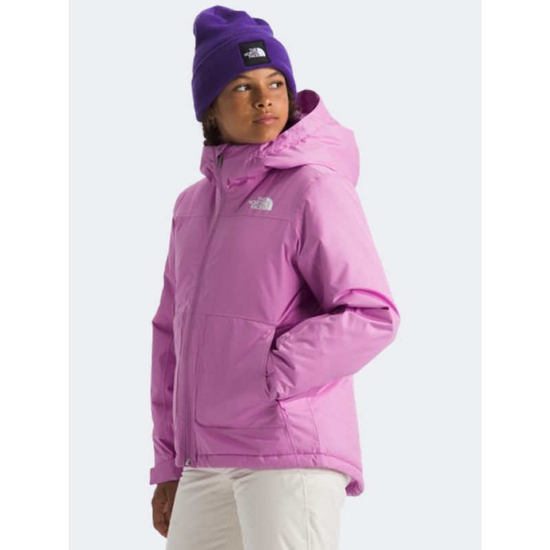 The North Face Freedom Insulated Girls Skiing Jacket Dragonfruit
