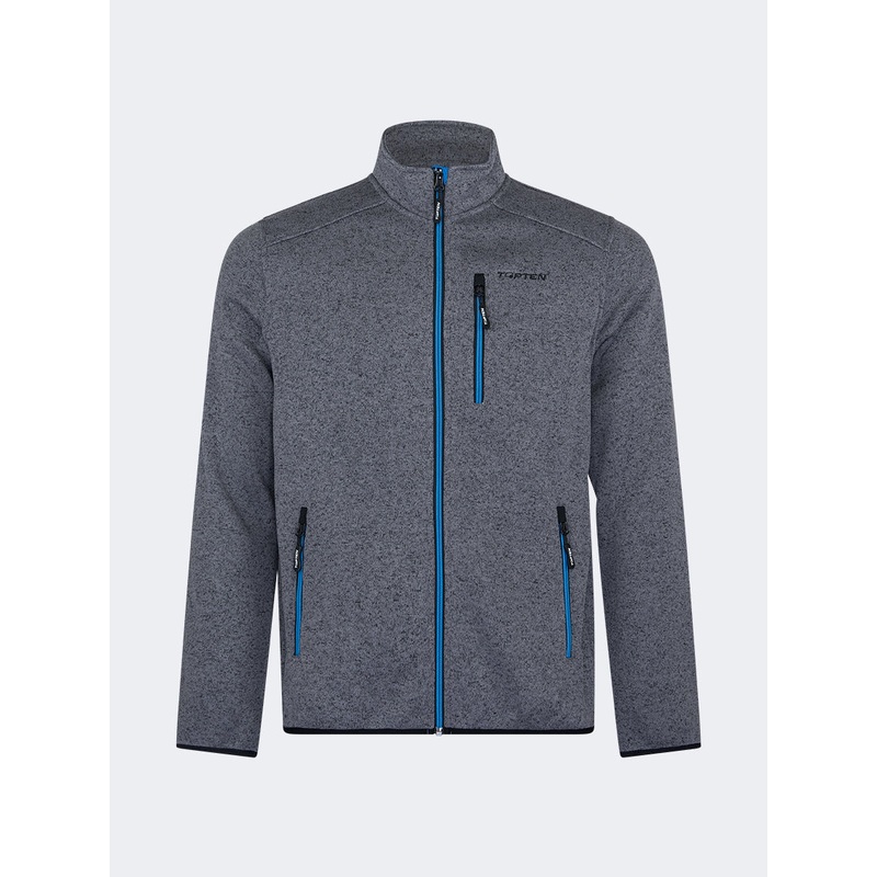 Topten Stylish Men Skiing Jacket Grey/Black