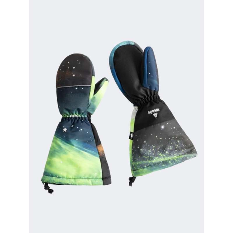 Weedo Cosmo Space Kids Skiing Gloves Multicolor