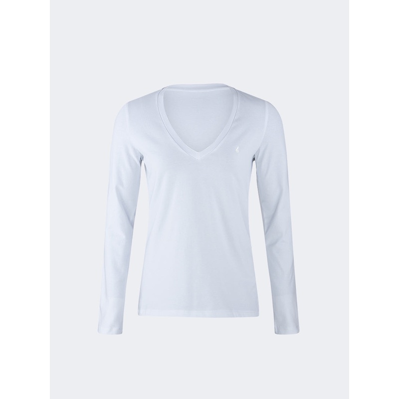 Oil And Gaz Smooth Women Lifestyle Long Sleeve White