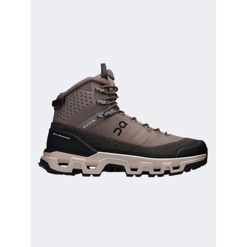 On Cloudrock Trek Waterproof Men Hiking Sneakers Ash/Fog
