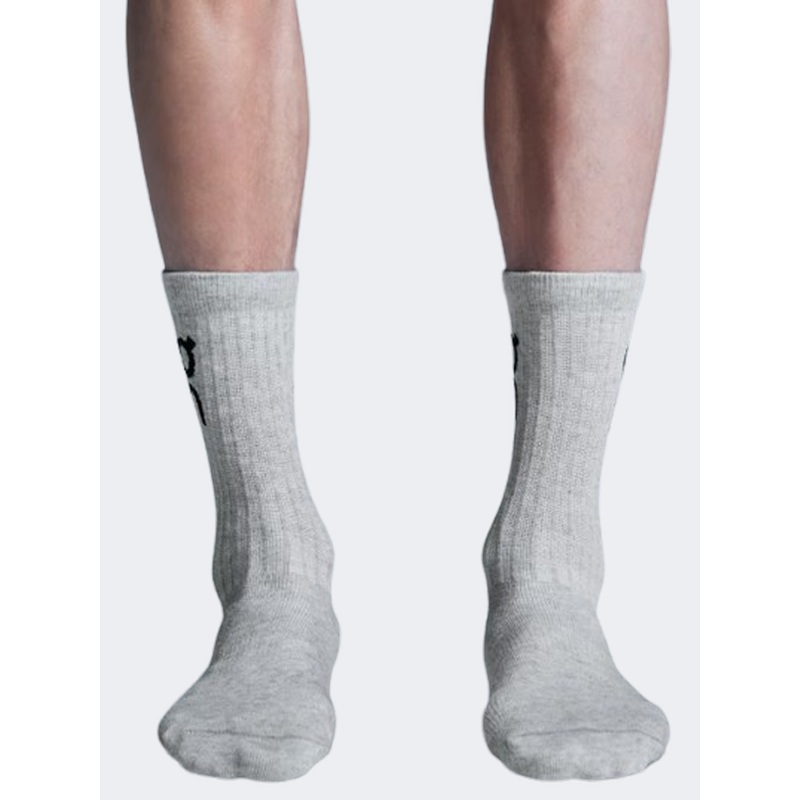 On Logo High 3P Unisex Lifestyle Sock Heather Grey