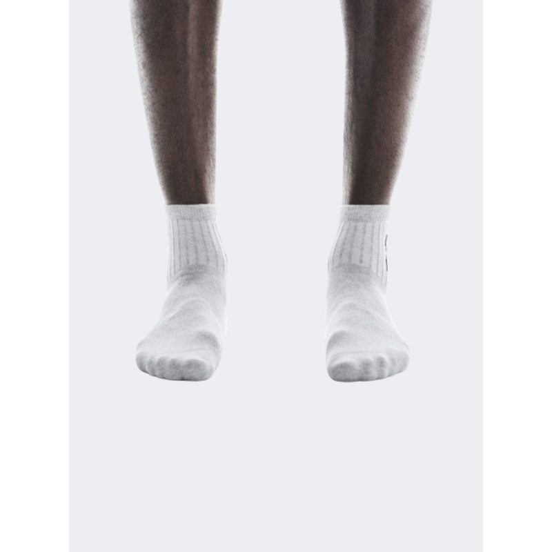 On Logo Mid 3P Unisex Lifestyle Sock Heather Grey