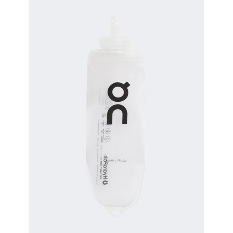 On Soft Flask 500 Ml Unisex Hiking Bottle Transparent/Black