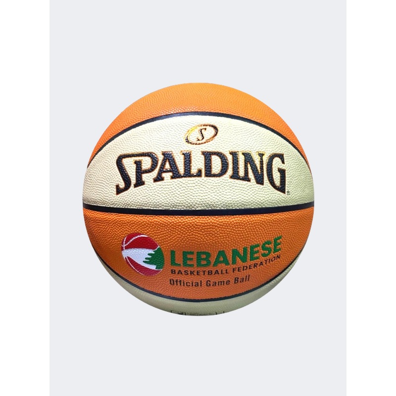 Spalding LBF Official Game Size 6 Unisex Basketball Ball Orange/White