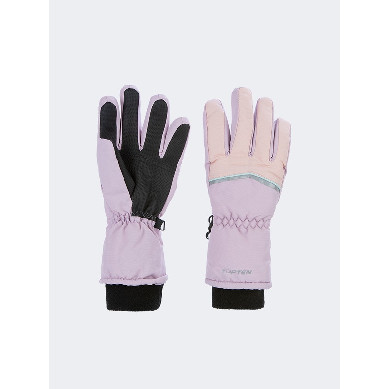 Top Ten Durable Kids-Girls Skiing Gloves Purple/Pink