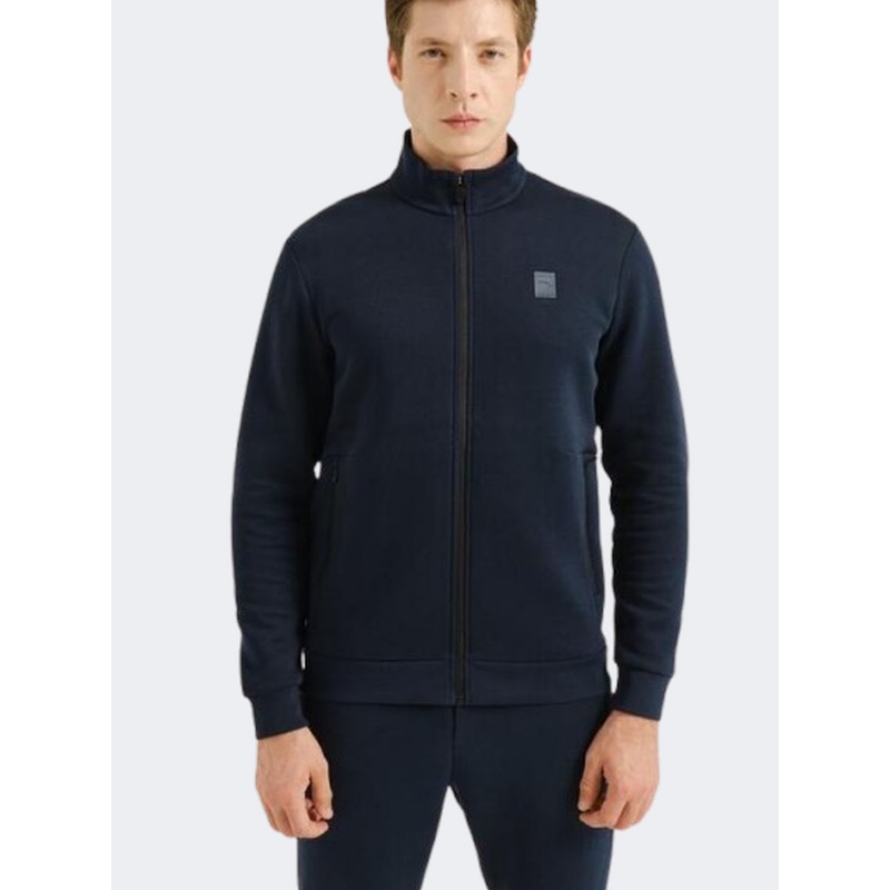 Anta Knit Athletes Men Training Jacket Dark Blue