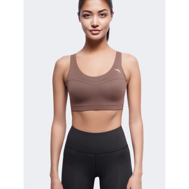 Anta Pro Women Training Bra Brown