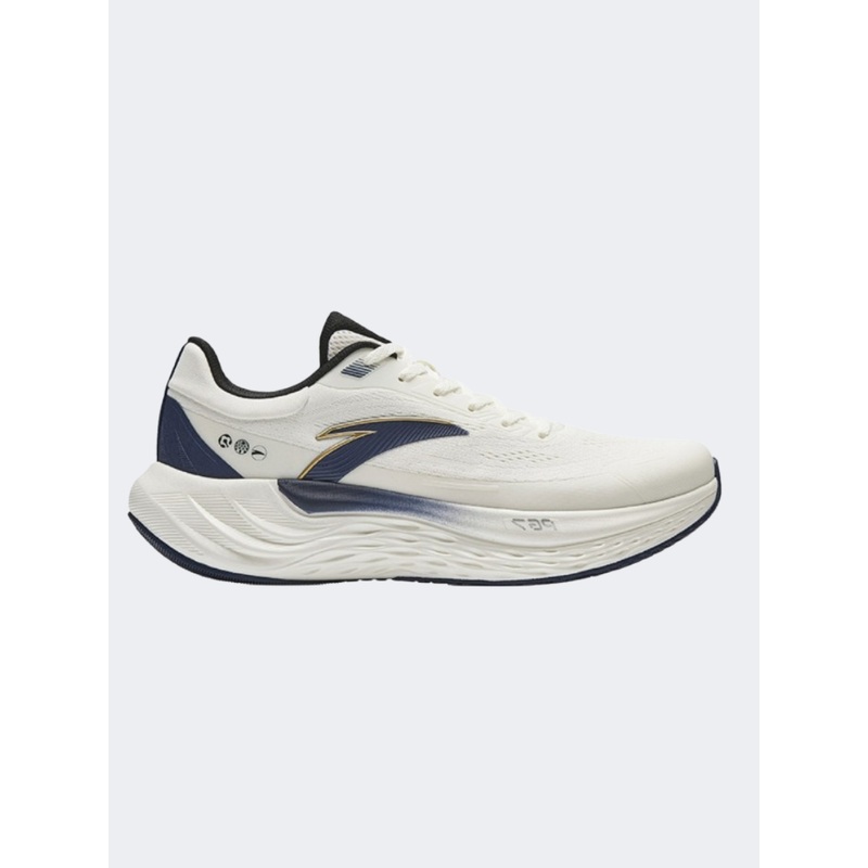 Anta Walk Men Running Shoes Beige/Ink Blue