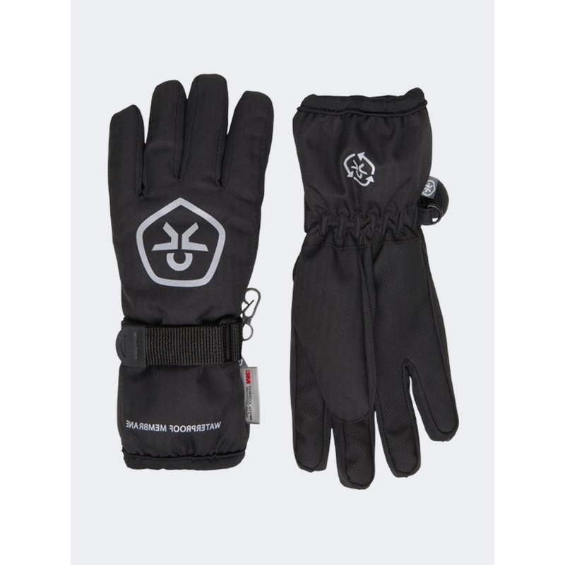 Color Kids Phantom Skiing Gloves Dark Grey