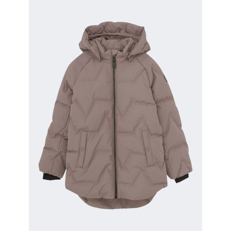 Color Kids Quilt Girls Lifestyle Jacket Antler Brown