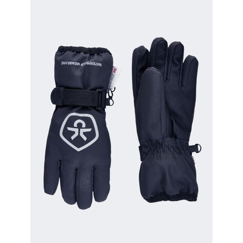 Color Kids Skiing Gloves Total Eclipse