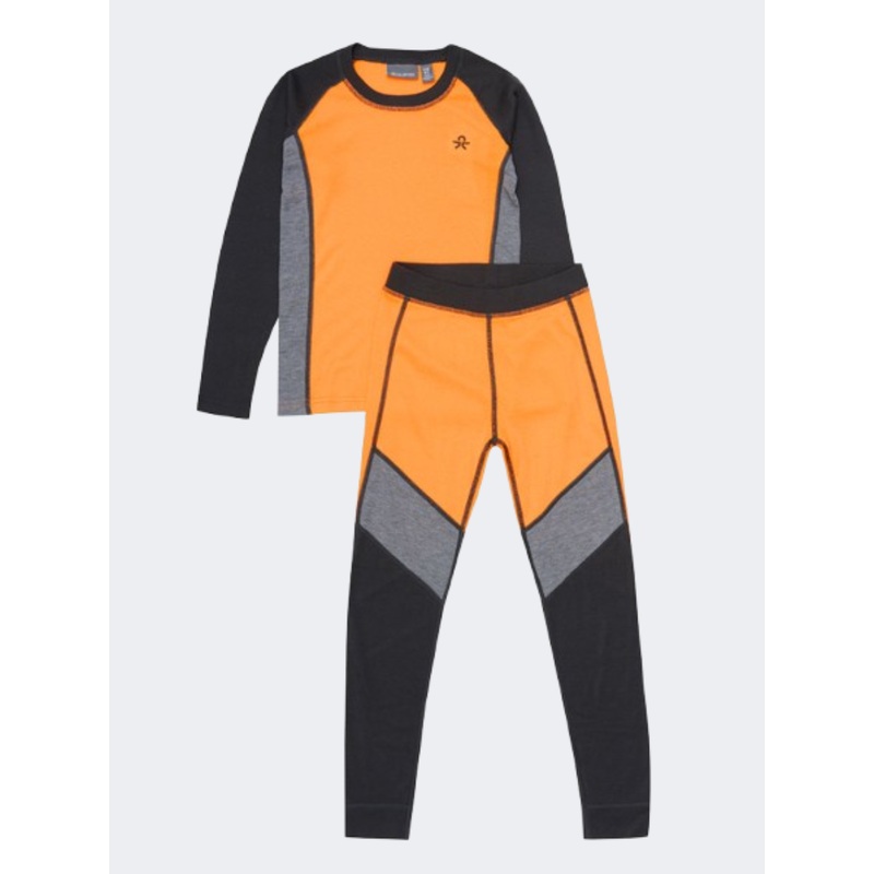 Color Kids Underwear Skiing Baselayer Orange Pop