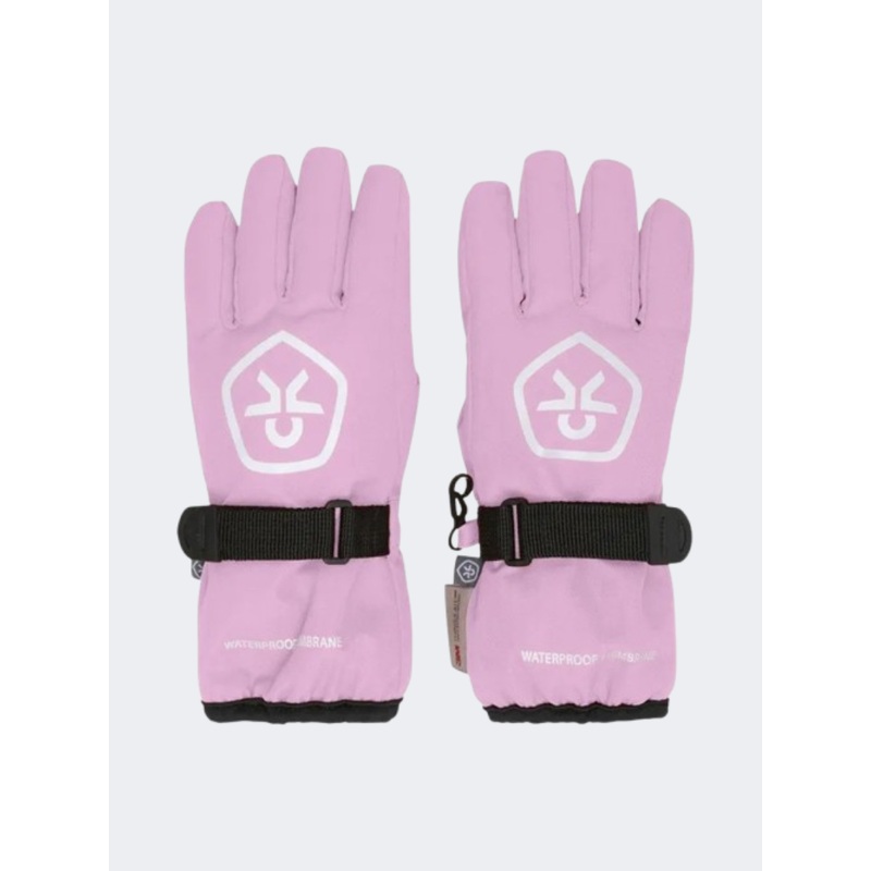 Color Kids Waterproof Dropliner Skiing Gloves Lilac Chiffon