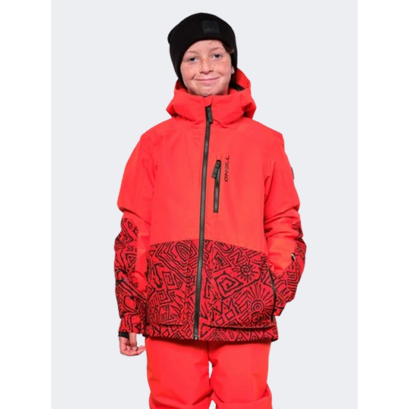 ONeill Originals Block Boys Skiing Jacket Red Sketcheritage