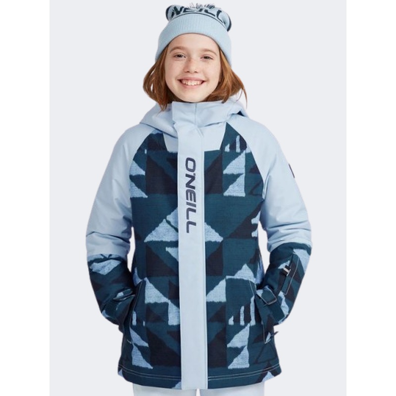 ONeill Originals Girls Skiing Jacket Blue Triangle Ikat