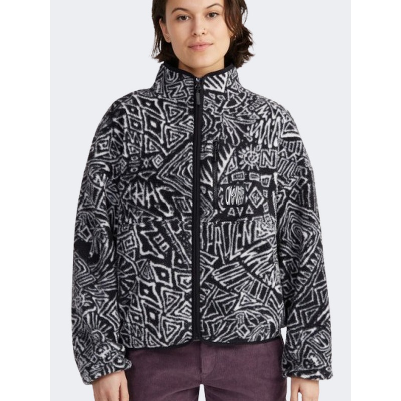 ONeill Surf Heroes High Pile Women Lifestyle Fleece White/Black Sketche