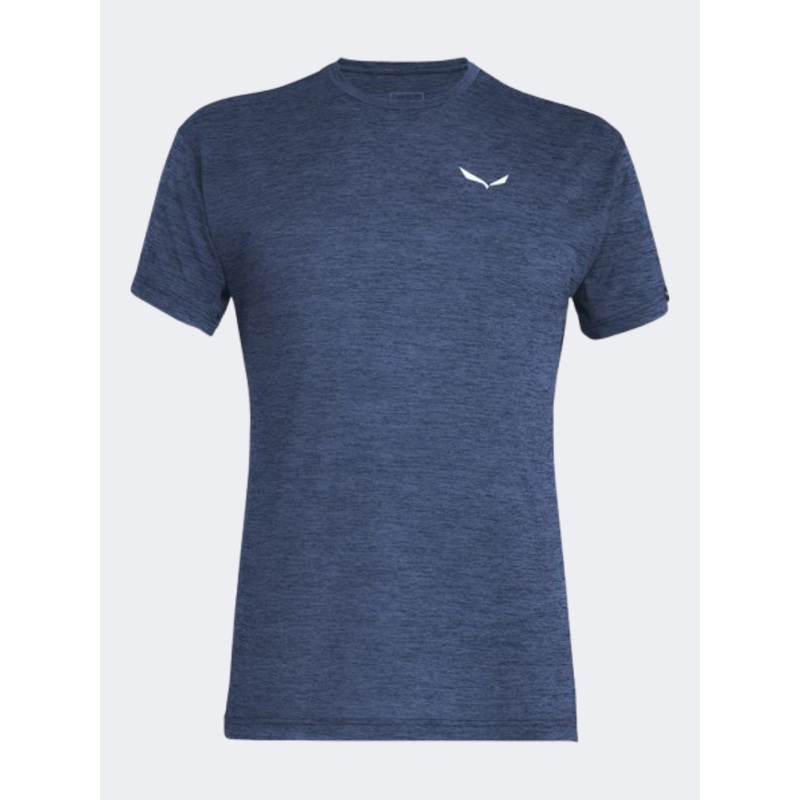 Salewa Puez Mel Dry Men Hiking T-Shirt Blue Java Melange