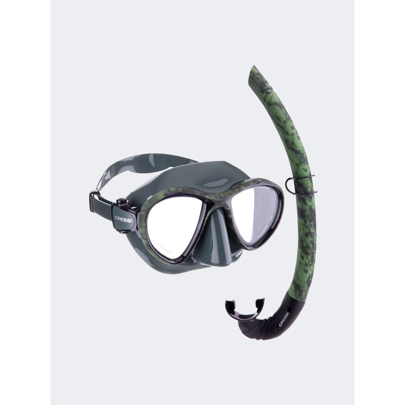 Cressi Metis Plus Corsica Combo Diving Mask Green Hunter