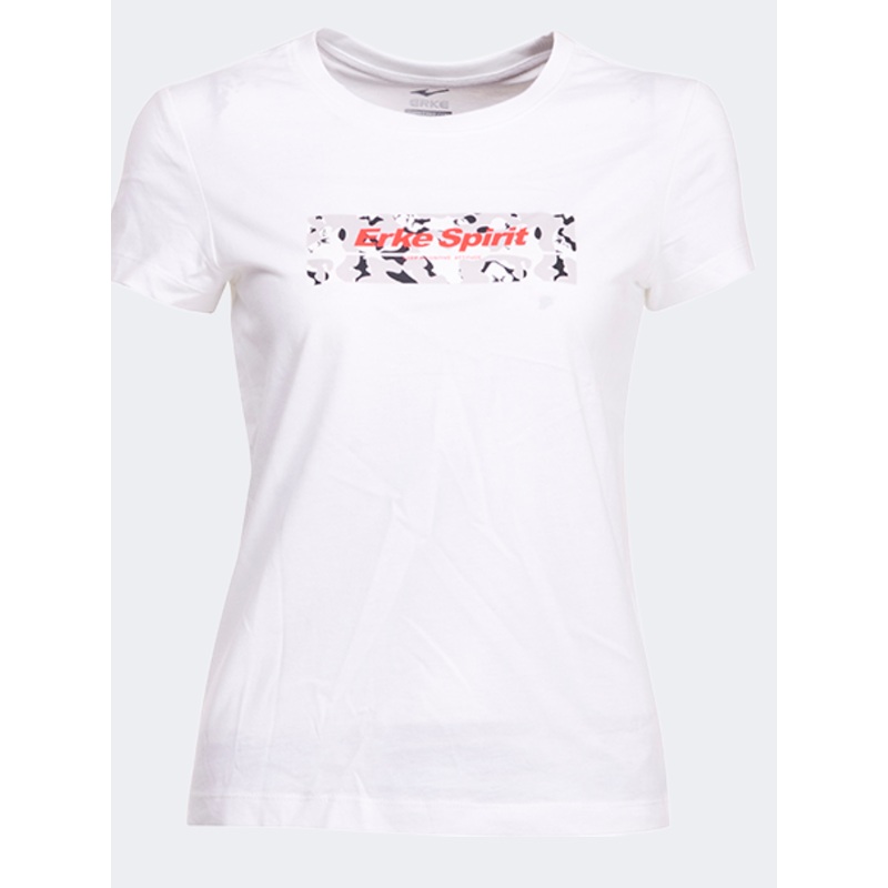 Erke Crew Women Lifestyle T-Shirt White