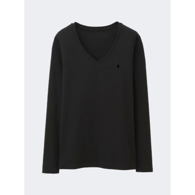 Oil And Gaz Long Sleeve T.Shirt Women Lifestyle Black