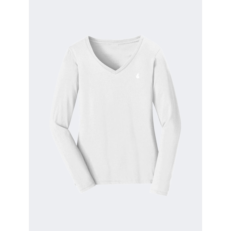 Oil And Gaz Long Sleeve T.Shirt Women Lifestyle White