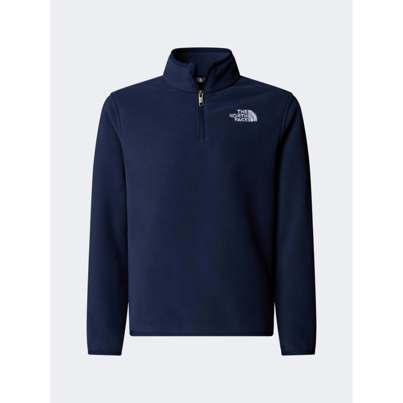 The North Face Glacier 1/4 Zip Boys Hiking Fleece Summit Navy