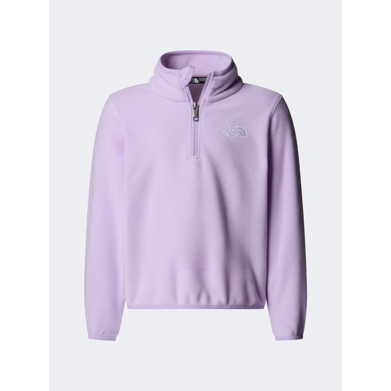 The North Face Glacier 1/4 Zip Girls Hiking Fleece Lite Lilac