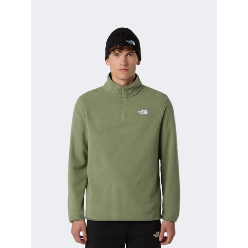 The North Face Glacier 1/4 Zip Men Hiking Fleece Bark Mist