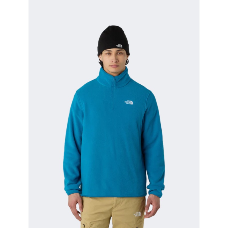 The North Face Glacier 1/4 Zip Men Hiking Fleece Dusk Blue