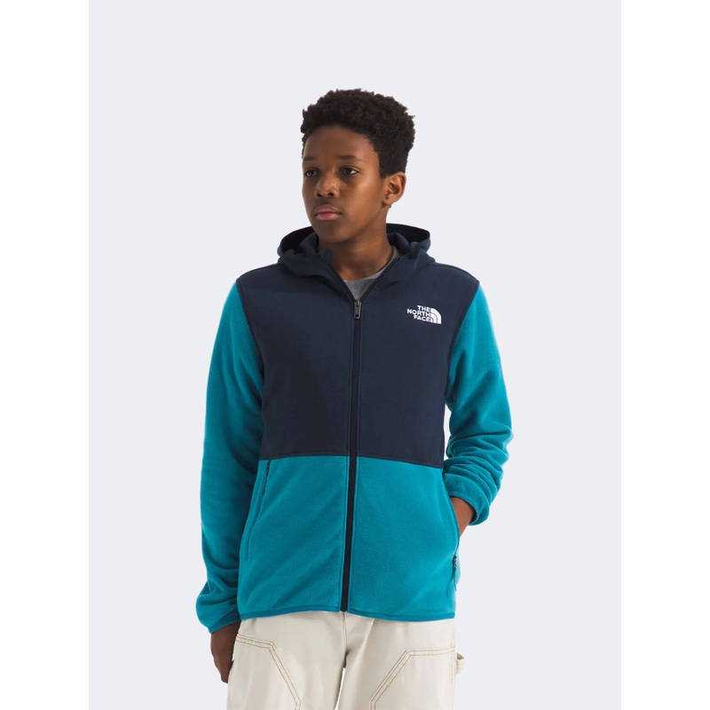 The North Face Glacier Full Zip Boys Hiking Fleece Dusk Blue/Navy