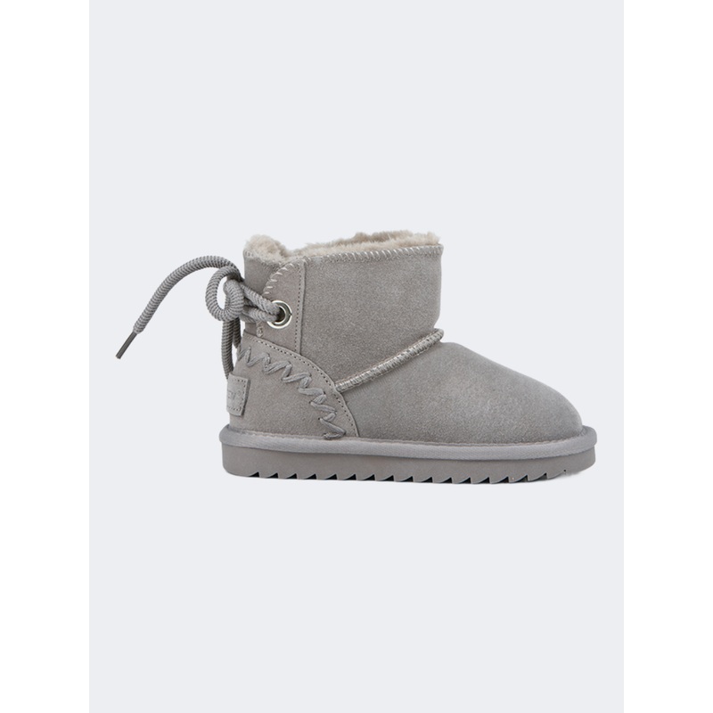 Top Ten Ankle With Tie Kids Girls Lifestyle Boot Grey