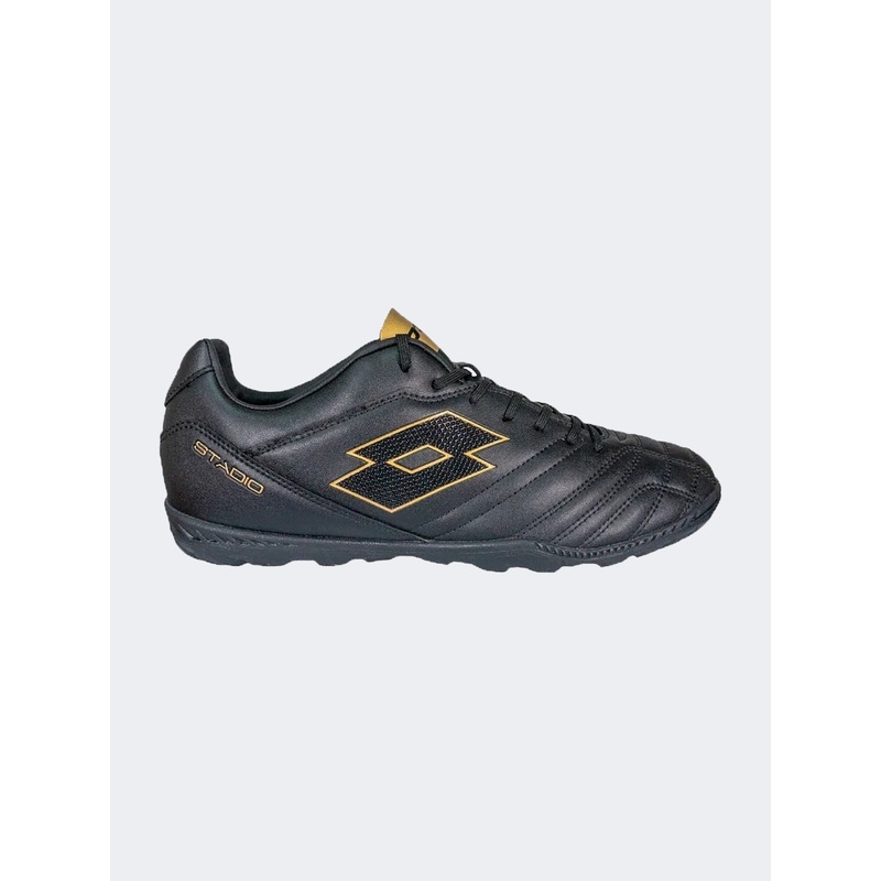 Lotto Stadio 705 Tf Men Turf Shoes Black/Gold