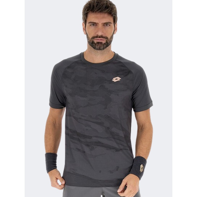 Lotto Tech Ii D1 Men Tennis T-Shirt Asphalt Grey