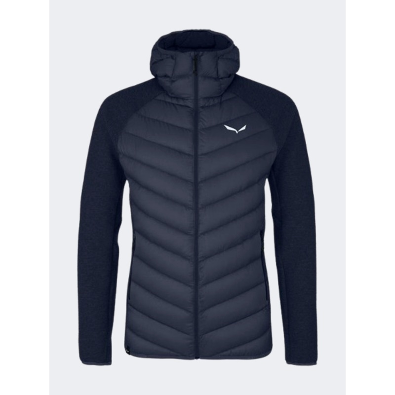 Salewa Fanes Sarner Down Hybrid Men Hiking Jacket Blue Navy Blazer