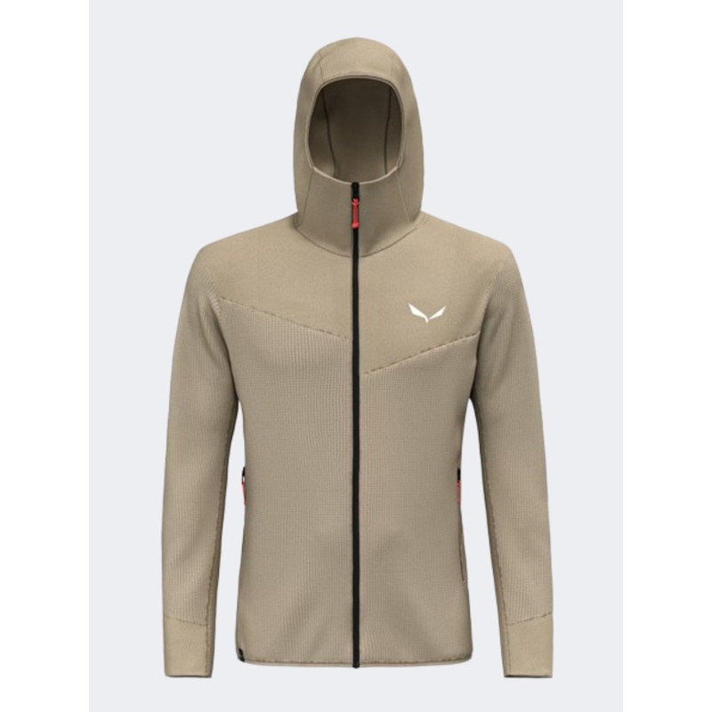 Salewa Puez Waffle Hybrid Polarlite Men Hiking Jacket Beige Quicksand