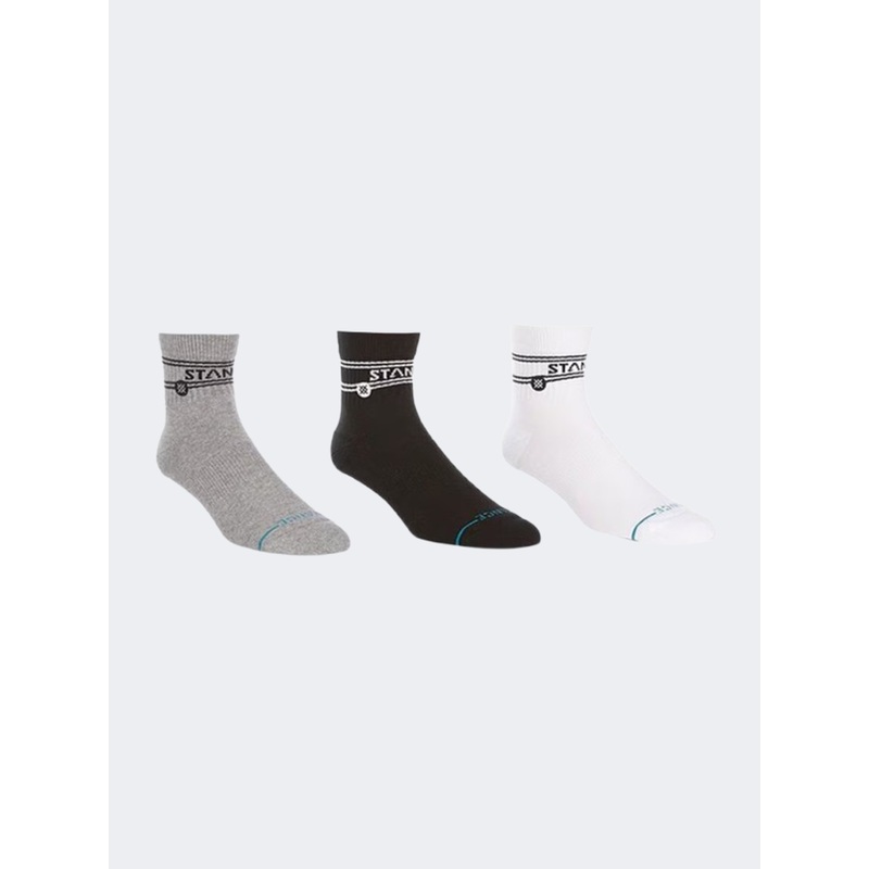 Stance Basic Quarter 3 Pack Unisex Lifestyle Sock Multicolor