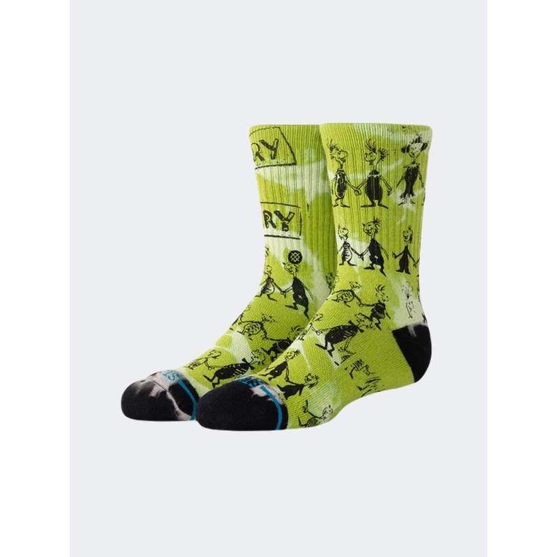 Stance Down In Whovile Crew Kids Lifestyle Sock Green