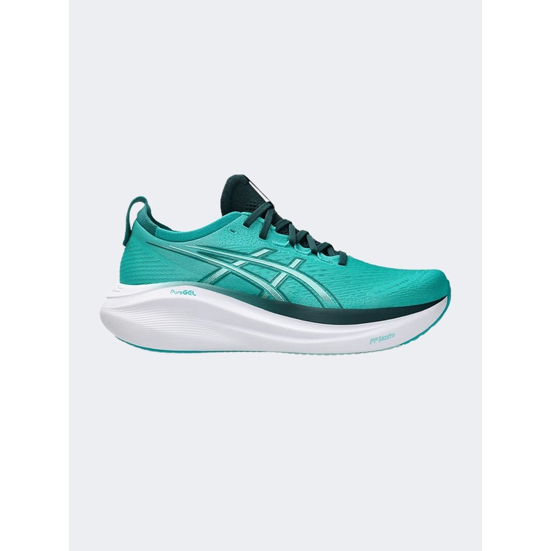 Asics Gel Nimbus 27 Men Running Sneakers Wave Teal/Green