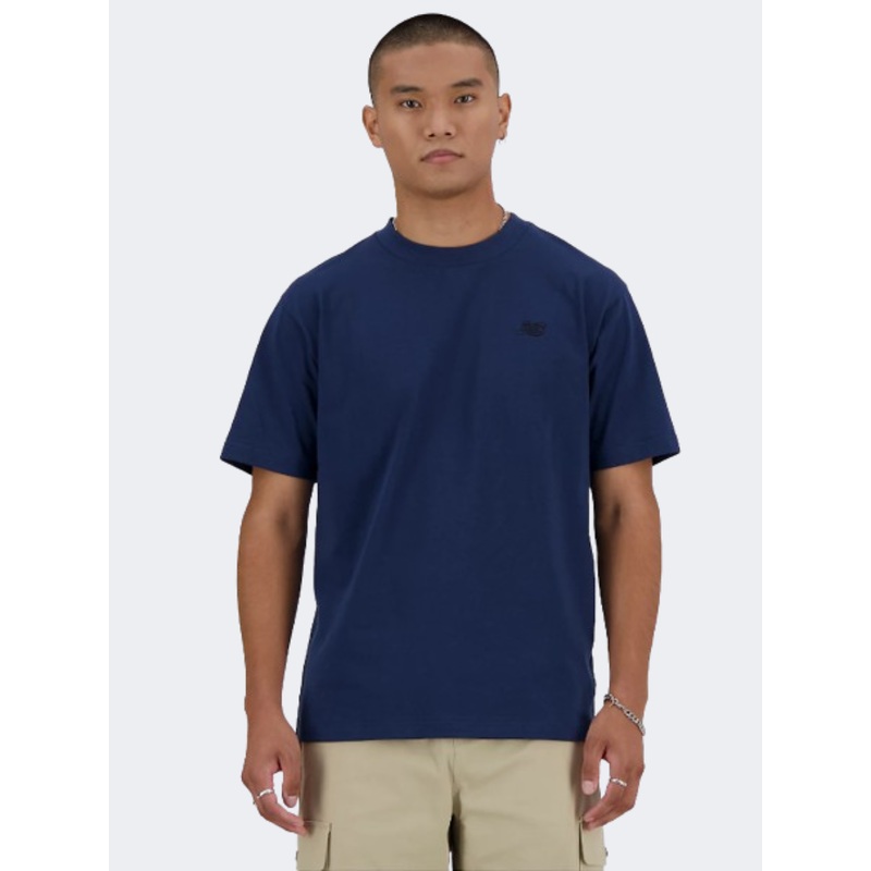 New Balance Athletics Men Lifestyle T-Shirt Navy