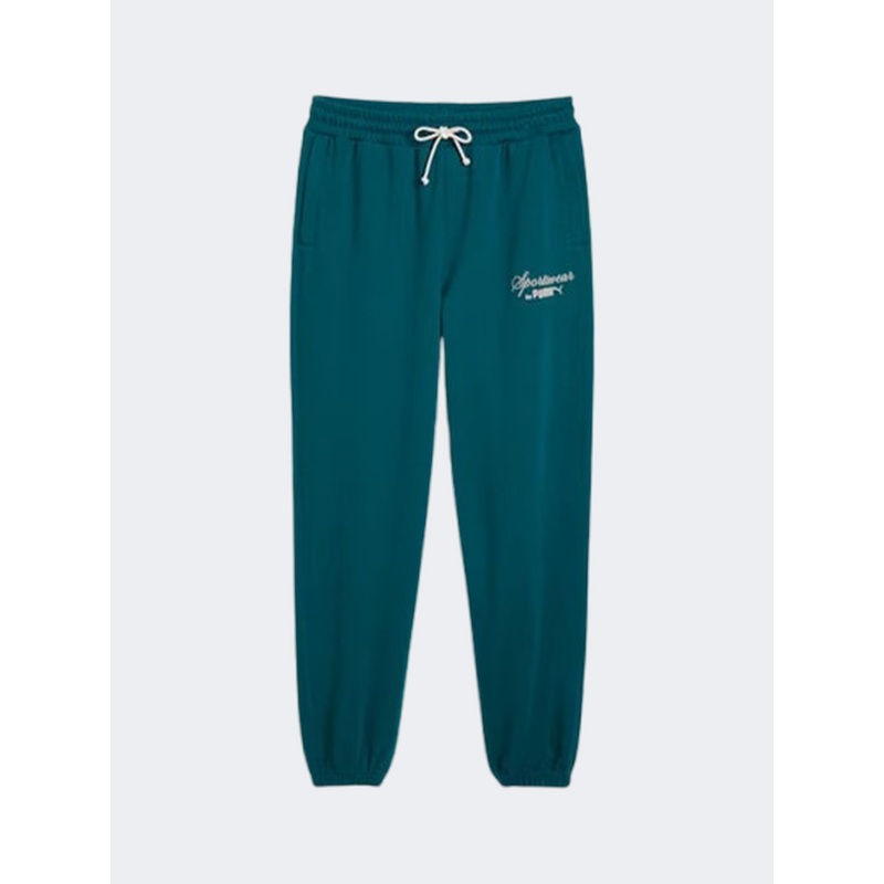 Puma Classics Pintuck Flared Women Lifestyle Tight Cold Green