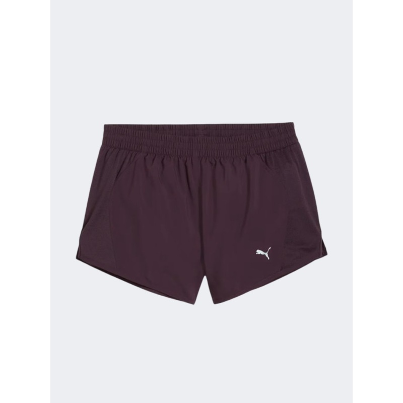 Puma Run Favorite Victory 3 Inch Women Running Short Plum