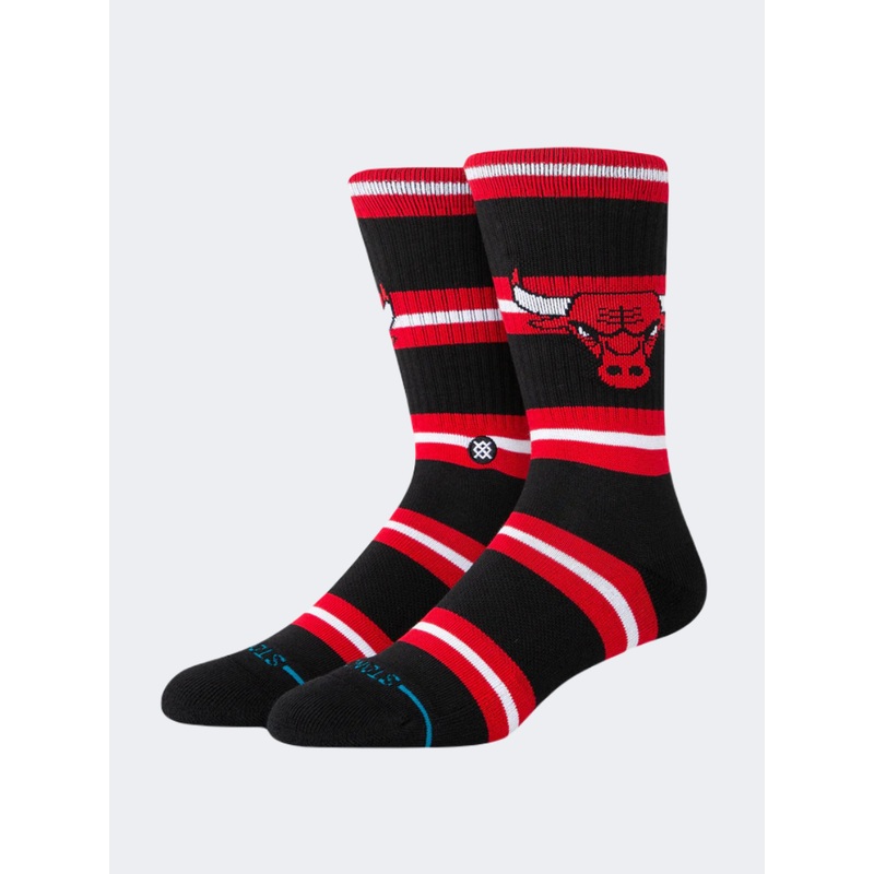 Stance Nba Prep Stripe Chicago Unisex Basketball Sock Black/Red