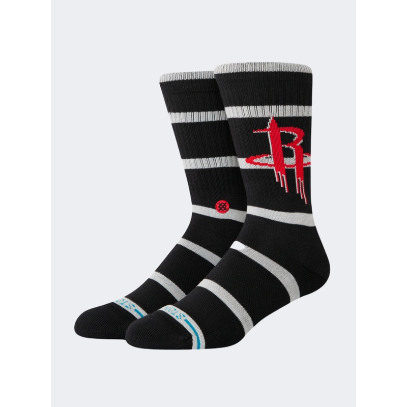 Stance Nba Prep Stripe Houston Unisex Basketball Sock Black
