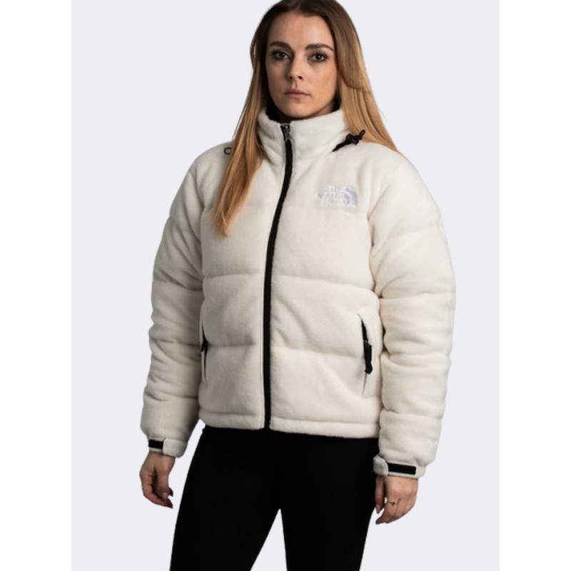 The North Face 2000 Polar Nuptse Women Lifestyle Jacket White Dune
