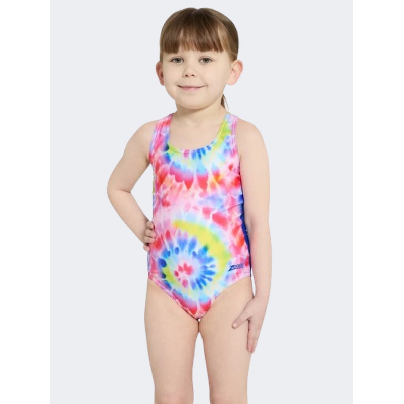 Zoggs Actionback Girls Swim Monokini Twis/Multi
